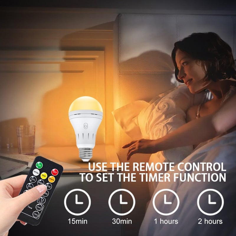 BrightEase – Rechargeable LED Bulb with Remote Control – image 8