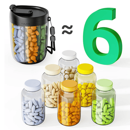 DailyMeds – 6 Compartment Pill Storage Container – image 4