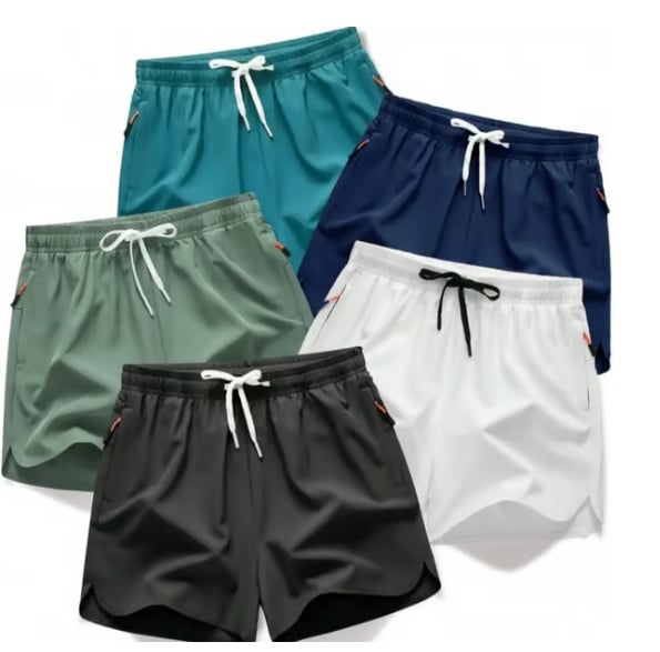 FlexCore - Men's Quick-Dry Running Shorts – Multi colored 2（5pcs） / S