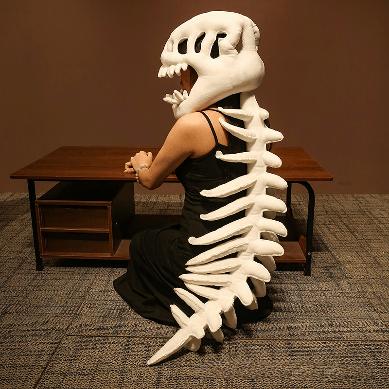 DinoBones – Realistic Dinosaur Skeleton Costume Set – White / Kids Version / Only dinosaur skulls