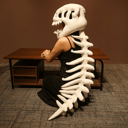DinoBones – Realistic Dinosaur Skeleton Costume Set – White / Kids Version / Only dinosaur skulls