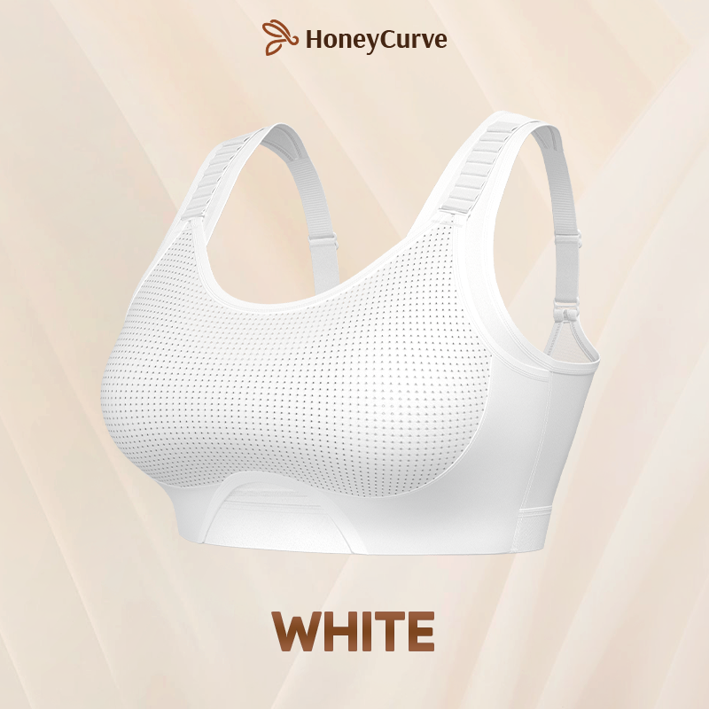 CurveCharm Pro – Soft Lift Comfort Bra – White / 30