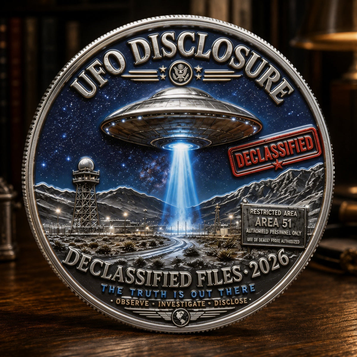 CosmicTruth - UFO Disclosure 2026 Commemorative Coin – BUY 1