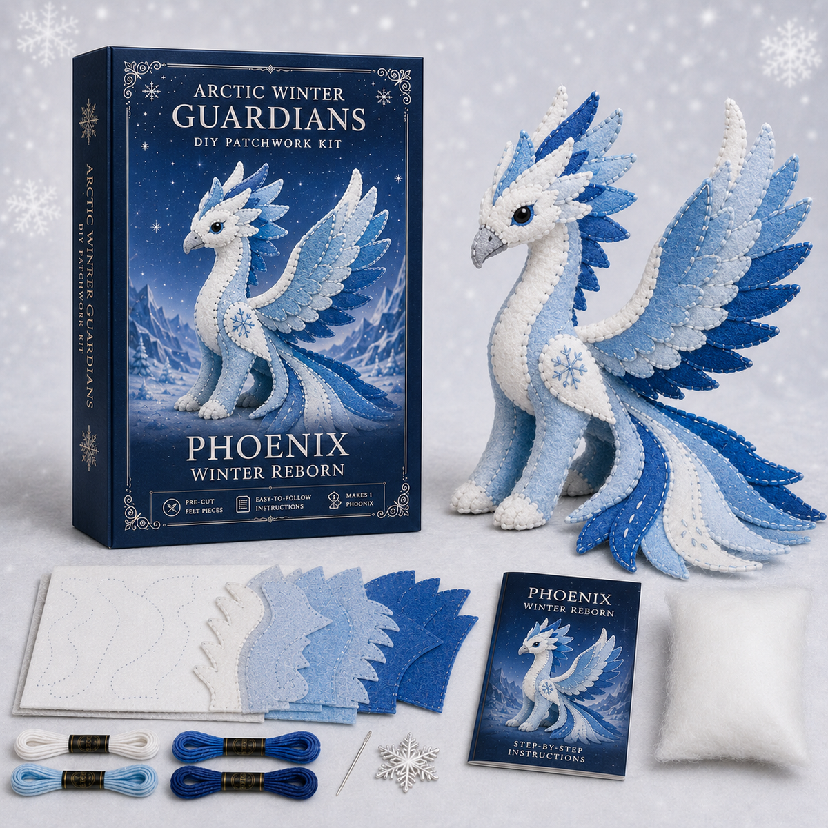 NordicStitch – Winter Fantasy DIY Kit – ️ Snow Phoenix