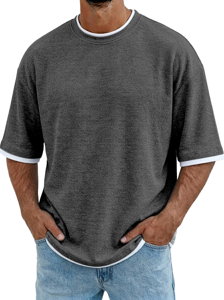 TexturaPolo – Men’s Short-Sleeved Polo Shirt – Black / S