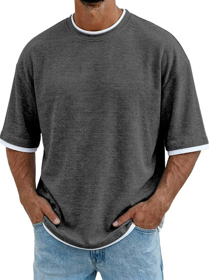 TexturaPolo – Men’s Short-Sleeved Polo Shirt – Black / S