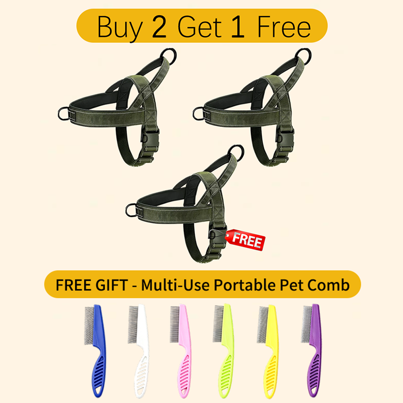 ForceGrip - Tactical Dog Harness with Control Handle – Olive Green / S / BUY  2 GET 1 FREE - 3PCS
