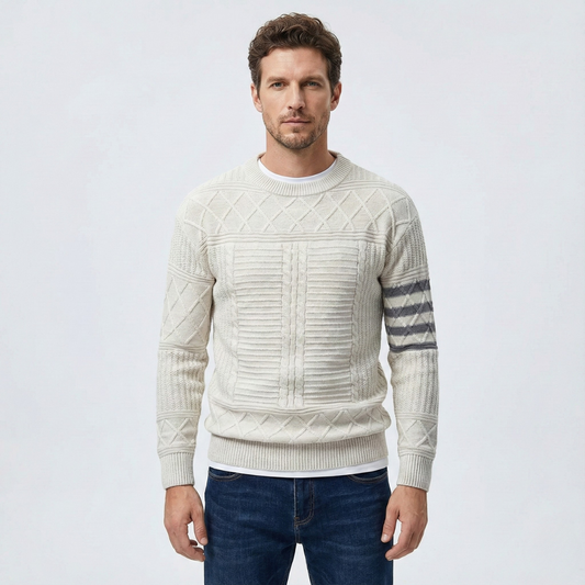Warren Cable Crewneck Sweater