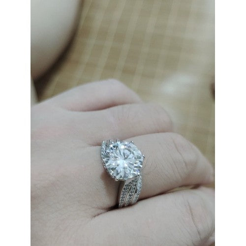 RomaBrilliance – Elegant 5 Carat Moissanite Ring – image 13