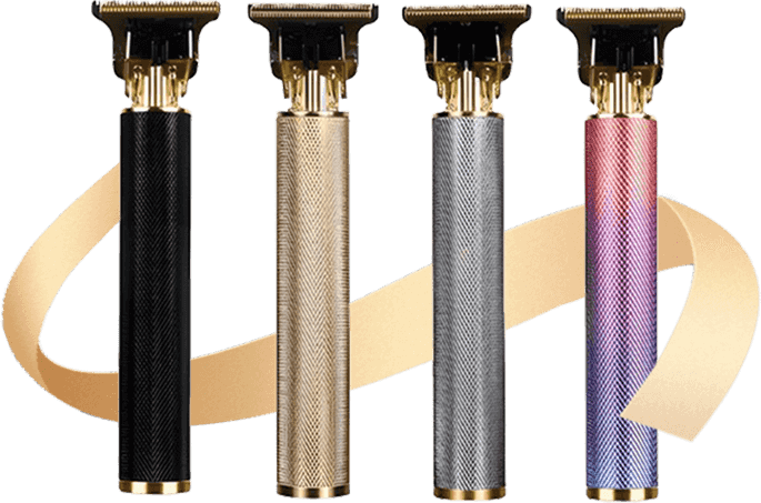 GroomX Pro – Advanced Beard & Hair Clipper – 4pcs (Gold+Black+Silver+Colored)