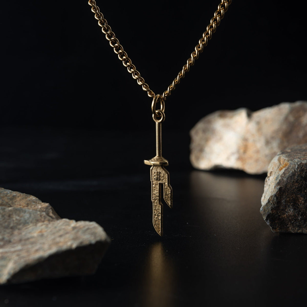 SpearVoid – Inverted Spear of Heaven Anime Pendant – Golden