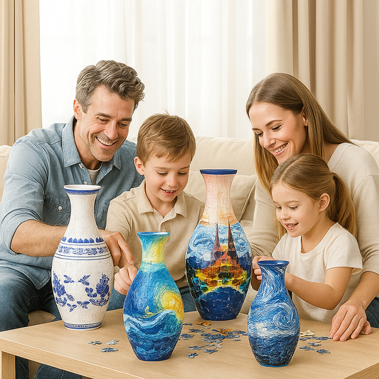 VaseCraft – Artistic 3D Puzzle Flower Holder – Castle