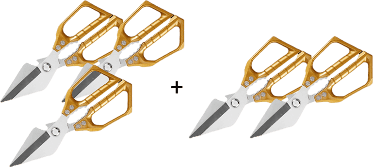 BoneMaster – Heavy-Duty Kitchen Shears – Gold / Buy 3 Get 2 Free (5 PCS) & ️Free Shipping