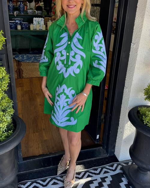 Veloura Chic – Effortless Elegance Dress – Green / S