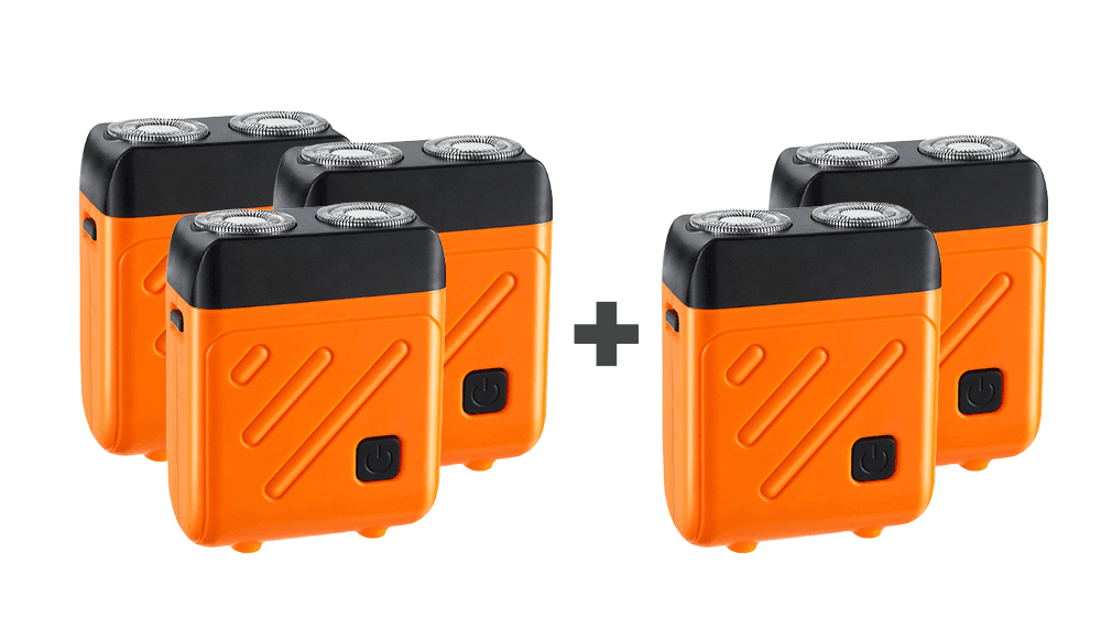 TrimPro – Mini Electric Shaver for Men – orange-black / Shaver only / Buy 3 get 2 free