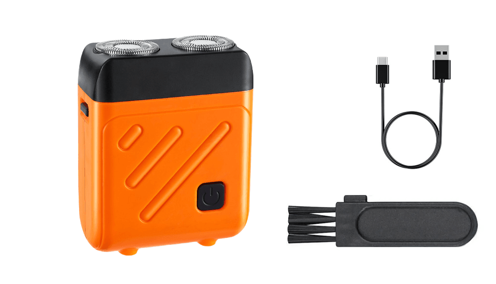 TrimPro – Mini Electric Shaver for Men – orange-black / Shaver only / Buy 1