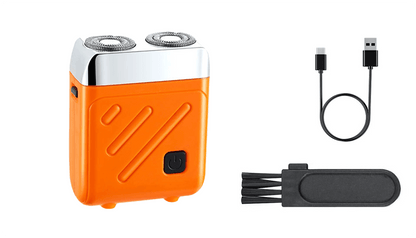 TrimPro – Mini Electric Shaver for Men – Orange-silver / Shaver only / Buy 1