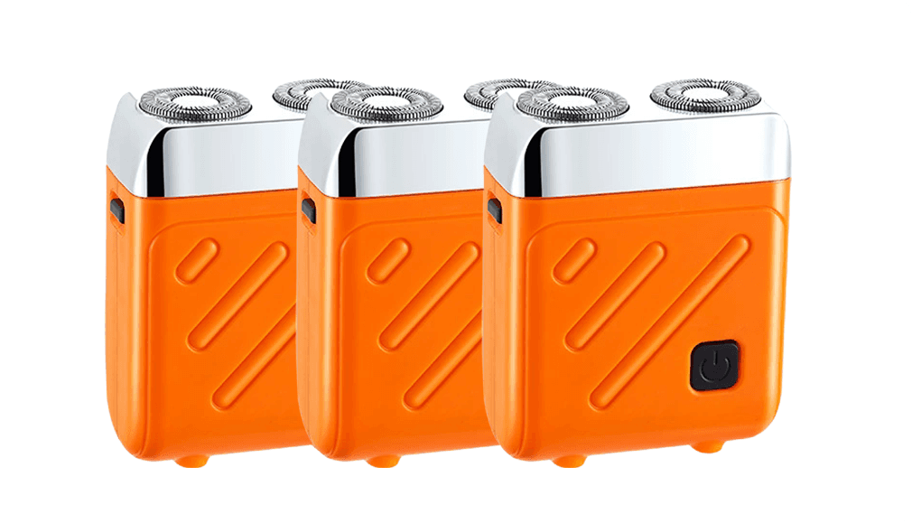 TrimPro – Mini Electric Shaver for Men – Orange-silver / Shaver only / Buy 2 get 1 free