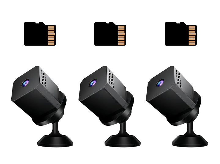 NightGuard – Mini HD Smart Security Camera – Black+32G memory card / Standard package / Buy 3