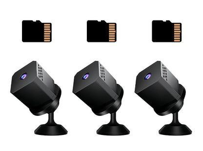 NightGuard – Mini HD Smart Security Camera – Black+32G memory card / Standard package / Buy 3