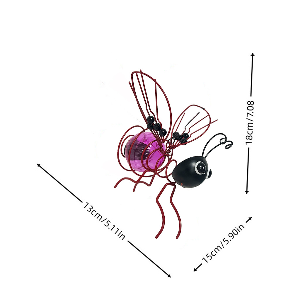 Sunlit Hive – Hanging Bee Light Set – Purple