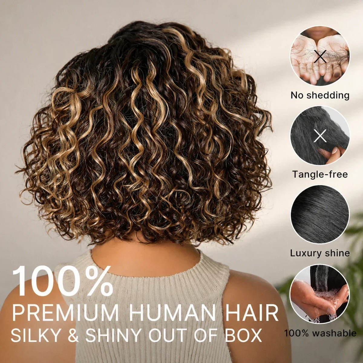 CurlLuxe – Ready-to-Go Glueless Curly Bob Wig – image 10