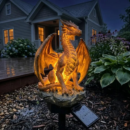 DrakeLight – Fantasy Dragon Outdoor Solar Decor – image 2