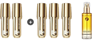 ShadeMatch – Dual Comb Hair Color Tool Natural Finish – Natural Black / Buy 1 Get 1 Free - 2 PCS / Hair Dye + Hair Care Oil
