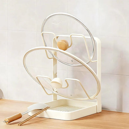 KitchenDock – Smart Lid Holder System – Beige / Double-layer