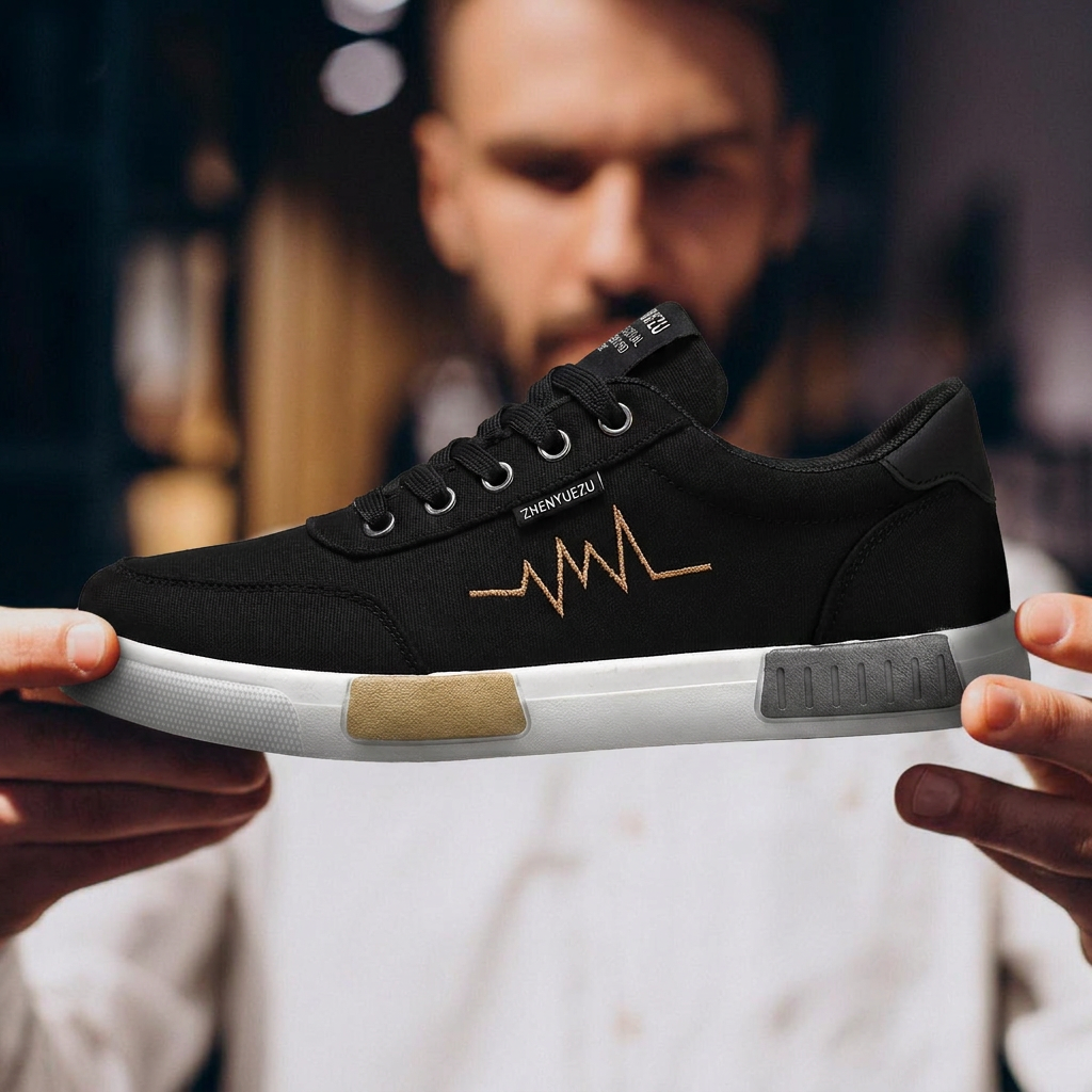 Pulseway — Canvas Sneaker with Heartbeat Detail – image 2