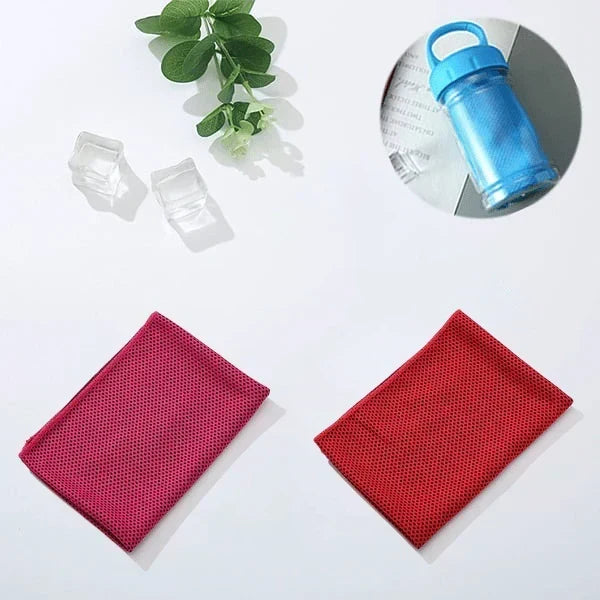 ChillWrap – Rapid Cooling Towel – Rose / Red