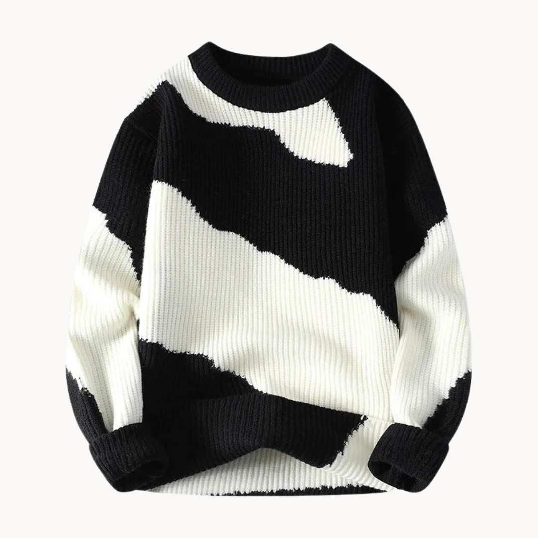 Bjorn Cotton Sweater – Black / XS