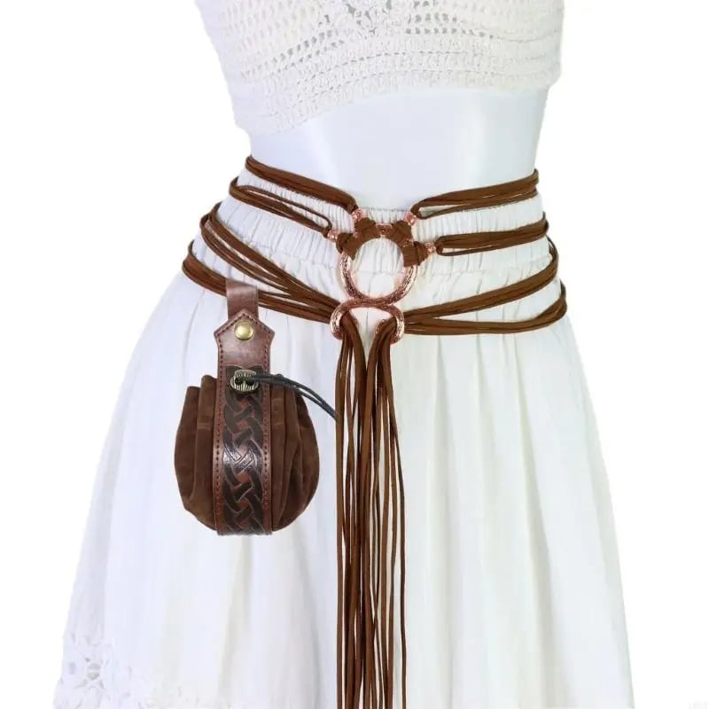 NordicForge – Viking Braided Leather Belt Set – image 5