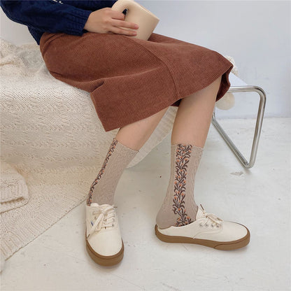 LumeFlora – Soft Cotton Embroidered Flower Socks – image 12
