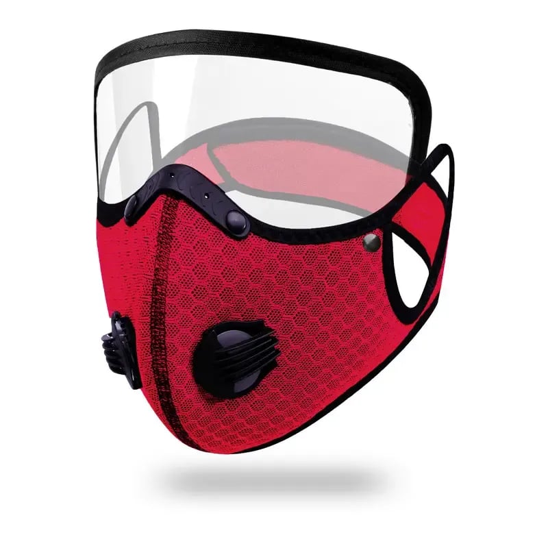 AirGuard – Reusable Carbon Filter Dust Mask – Red