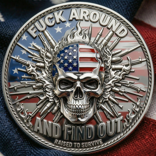 BattleMark – American Skull Tactical Coin – 1 Coin