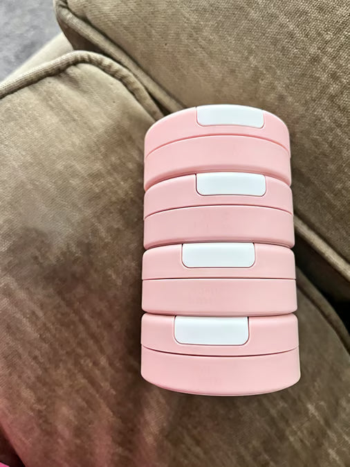 CarryCore – Leakproof Magnetic Toiletry Container Set – Pastel Pink / Buy 1