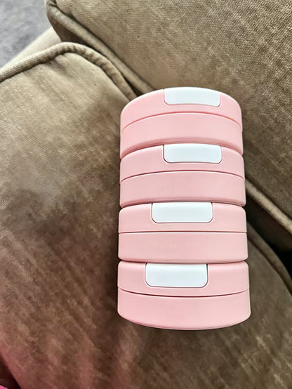 CarryCore – Leakproof Magnetic Toiletry Container Set – Pastel Pink / Buy 1