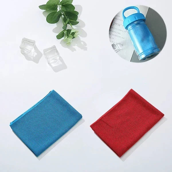 ChillWrap – Rapid Cooling Towel – Blue / Red