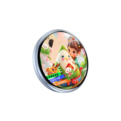 PixelPin – Digital Badge Photo & GIF Display Screen Pin – Blue