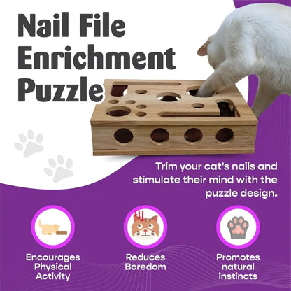 PawPuzzle – Cat Enrichment Scratch & Play Box – image 2
