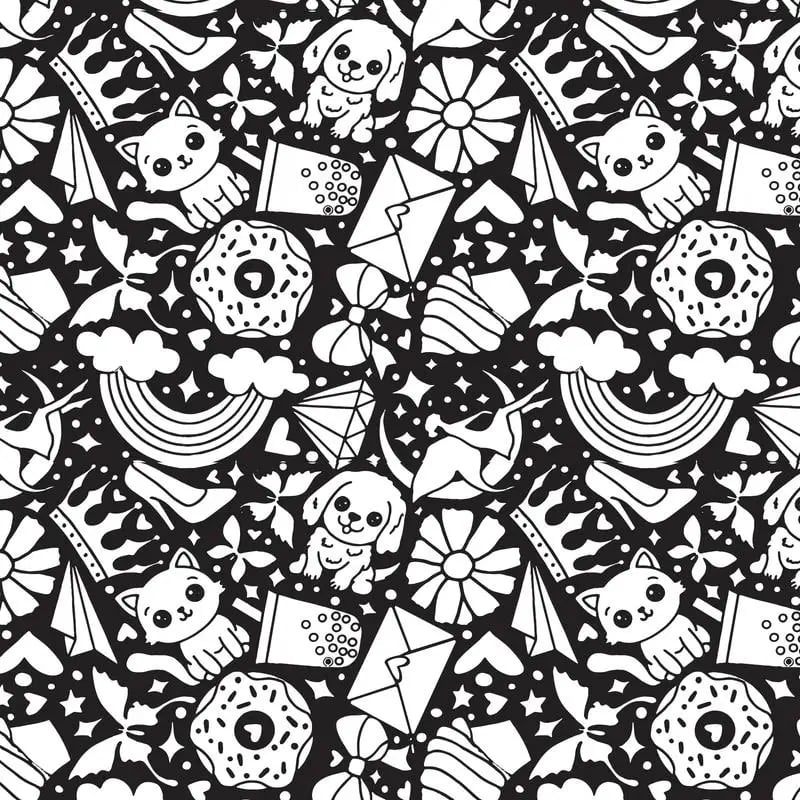 DoodleBlanket – 50×60 DIY Coloring Fleece Throw with 24 Marker Pens – Pet