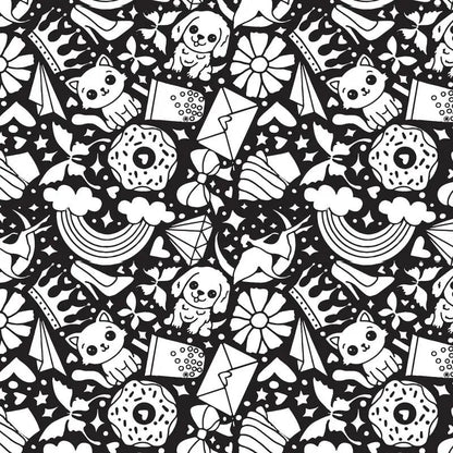 DoodleBlanket – 50×60 DIY Coloring Fleece Throw with 24 Marker Pens – Pet