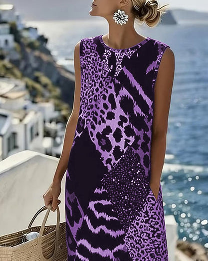 SavannaChic Midi – Leopard Shift Dress – image 10