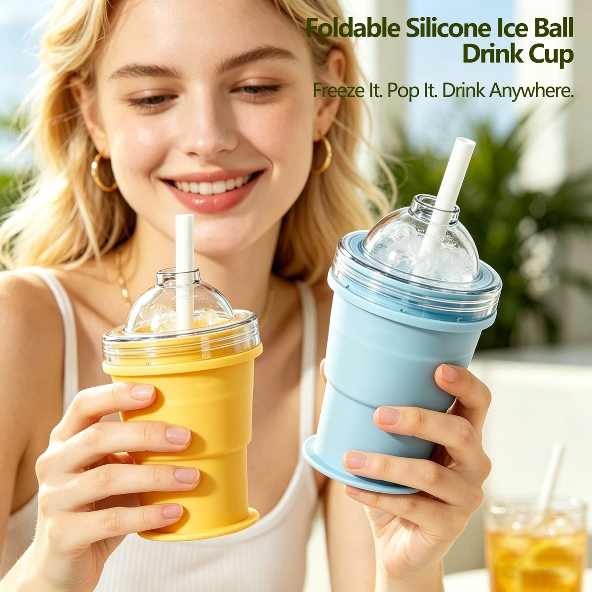 ChillCup – Foldable Silicone Ice Ball Drink Cup – image 10