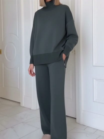 UrbanEase – Casual Stand Collar Two-Piece Set – image 6