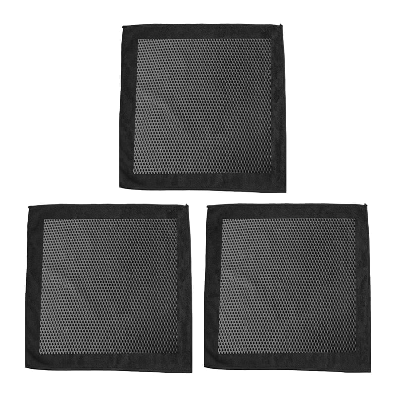 LumeGloss – Professional Synthetic Clay Towel – Black / 3 Pcs