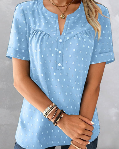 VivaLinen – Everyday V-Neck Blouse – image 9