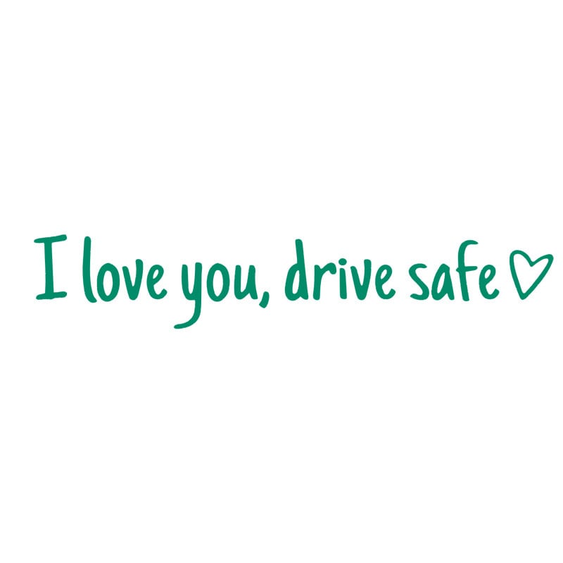 ShineWords – Reflective Car Quote Stickers – Green