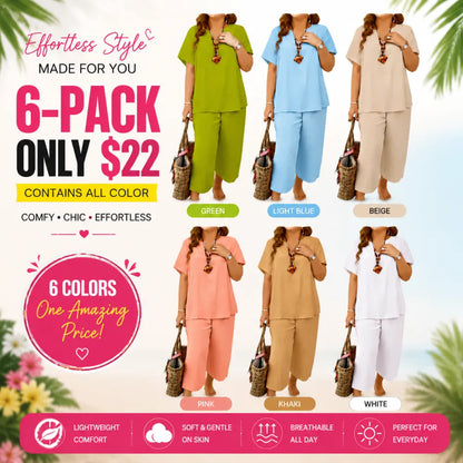 SoftEase – Relaxed Fit Outfit Set – 6-SETS A / XS